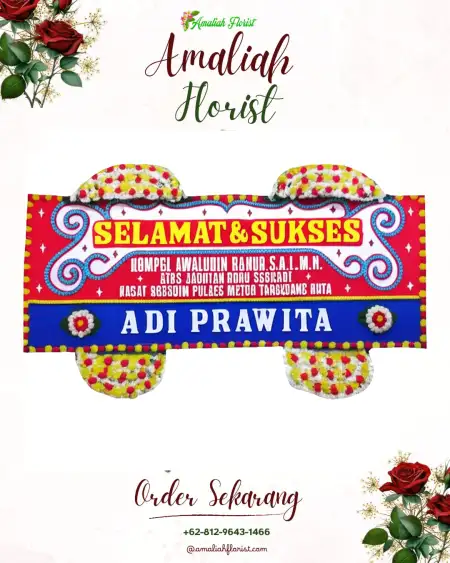 Papan Bunga Ucapan Selamat Panang Enim
